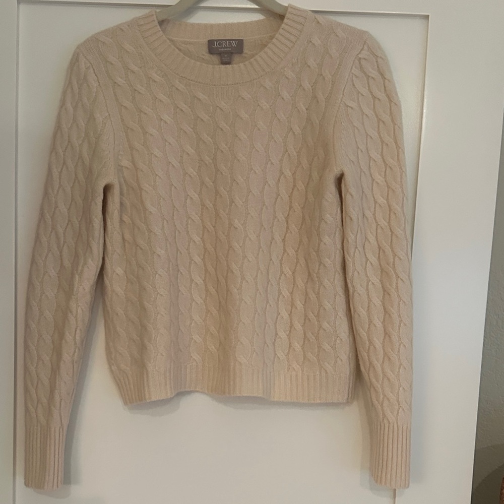 J. Crew Women's Cable Knit Sweater - Beige